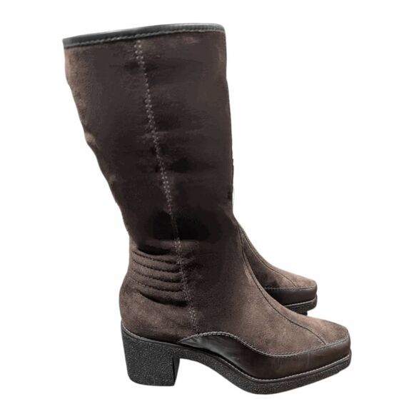 COLE HAAN Air G-Series Waterproof Leather Fur Lined Boots Size 6B - Picture 2 of 8